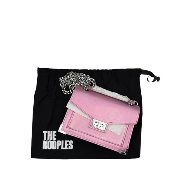 The Kooples Emily Metallic Pink Chain Bag – NWT with Dust Bag $565 Retail!‎